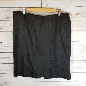 LANE  BRYANT Snakeskin Print Career Skirt 16